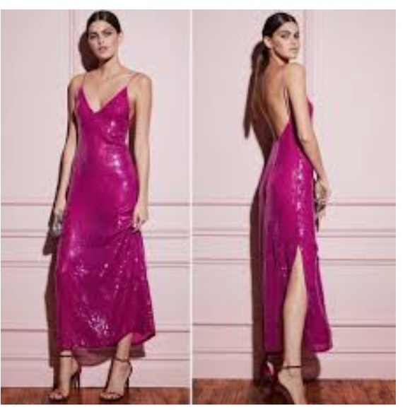 fleur du mal pink sequin dress Dress: Fleur Du Mal Long Sequin Slip Dress, The